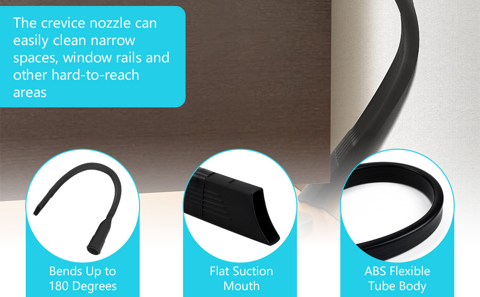 Набір насадок для пилососа BUZIFU 7 шт. 32-35 мм (універсальні) - для меблів, матраців, щілин. Сумісні з Kärcher, Miele, Siemens, AEG, Bosch, Panasonic, Philips