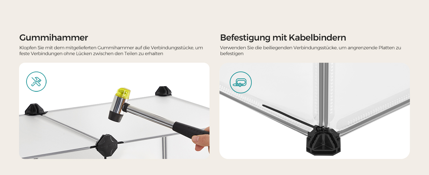 Клітка для гризунів SONGMICS Freigehege з піддоном, 143 x 73 x 46 см, біла (LPC02W M)