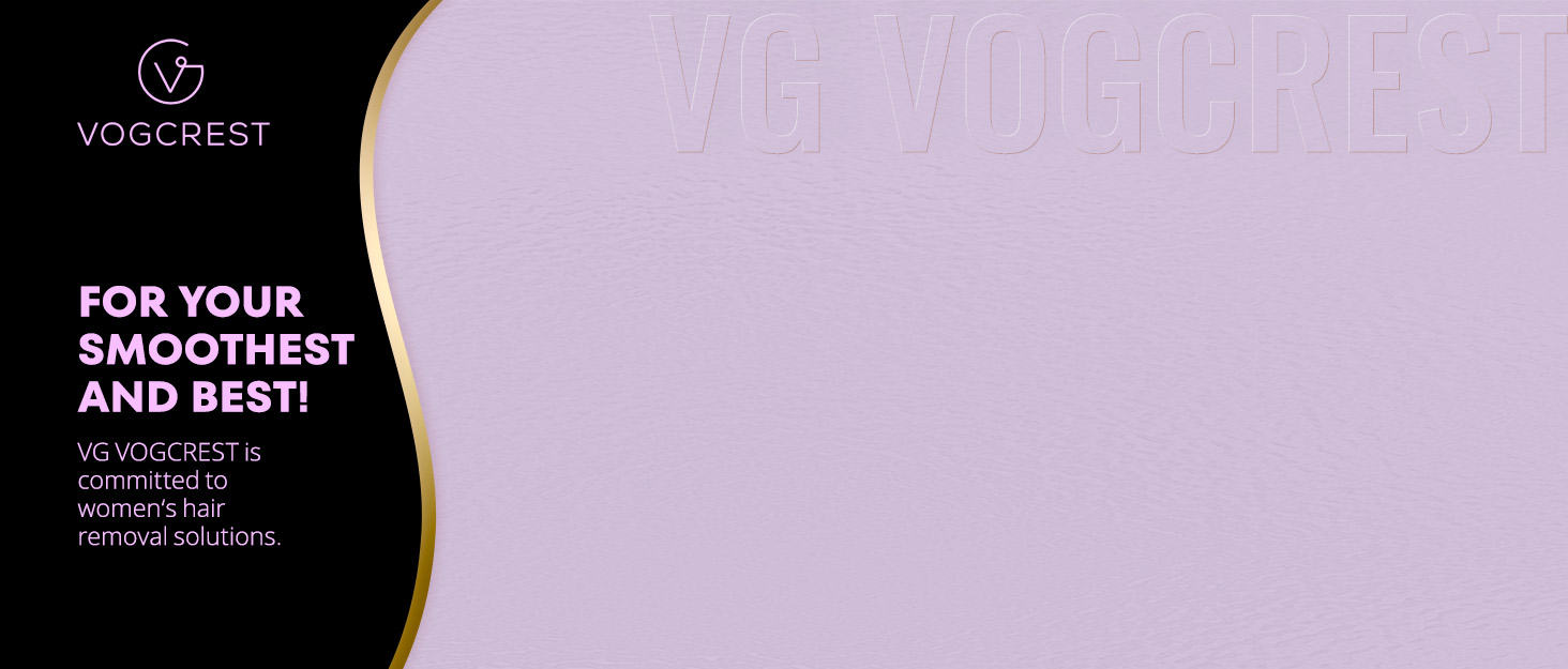 Триммер для обличчя та брів VG VOGCREST 2-в-1 з LED-підсвіткою (Рожеве золото, Фіолетовий)