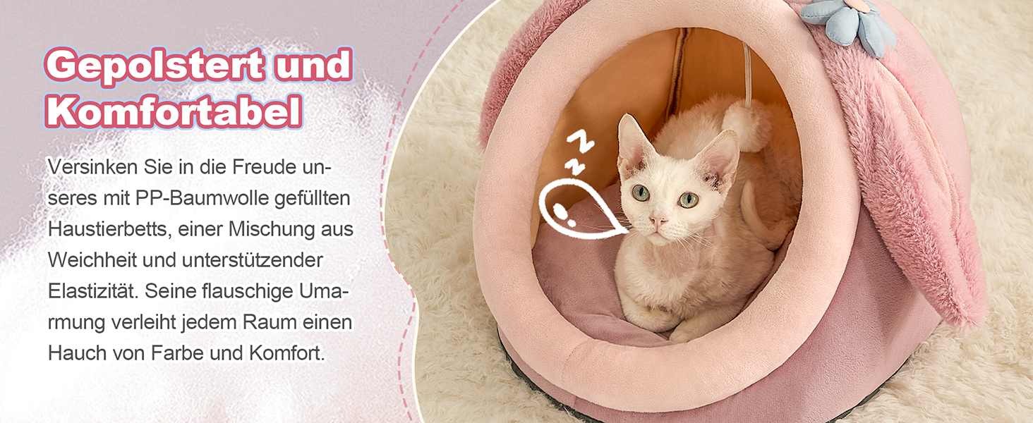 Кішечка-будиночок для котів Jiupety, ліжко-печера для котів, зелений, середній (38x37x32 см), з неслизьким дном, знімний, з можливістю прання