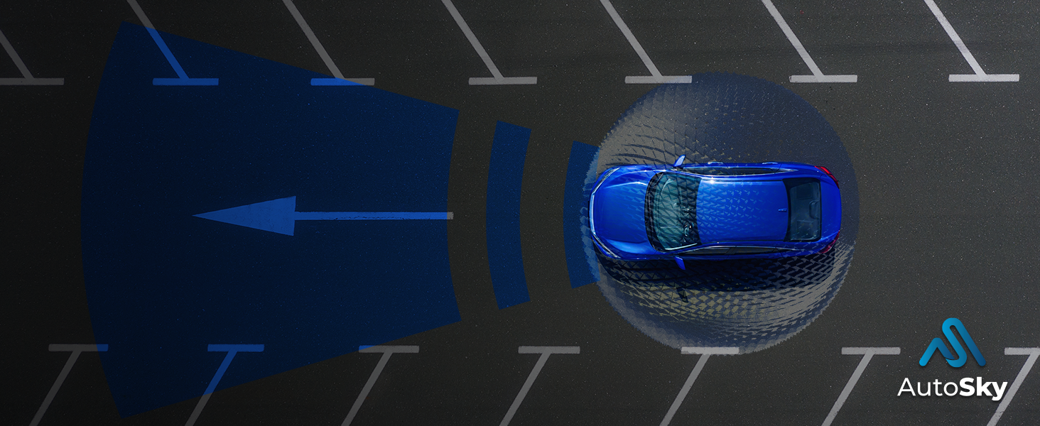 Відеореєстратор AutoSky 4K Dual GPS WiFi з двома камерами: фронтальна 4K Ultra HD, задня 1080P, широкий кут 140°, G-сенсор, циклічна та часова зйомка, нічне бачення, детекція руху