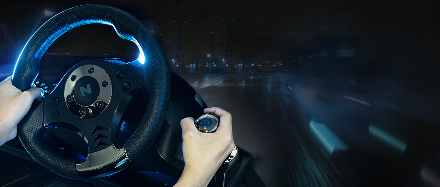 NITHO Drive Pro ONE: Ігровий кермо NITHO з педалями та перемикачем передач для PS4, PC, Xbox One, Xbox Series X|S та Switch. 270 градусів, Zero Dead Zone.