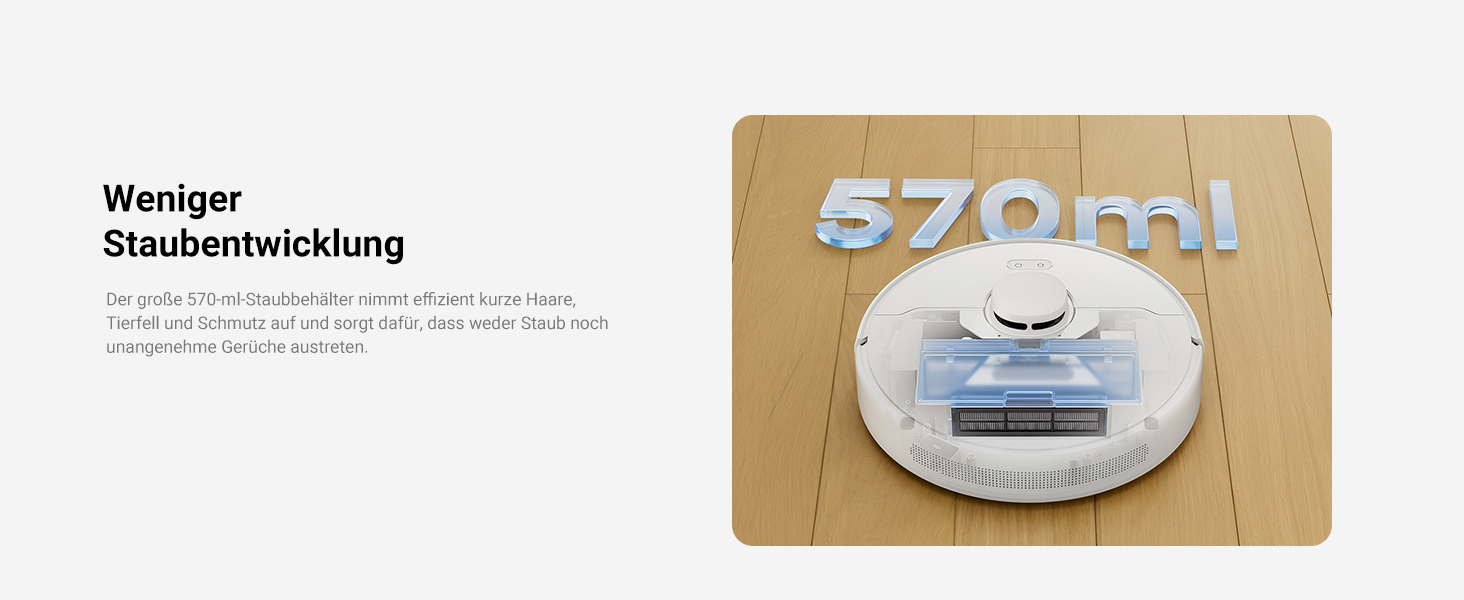 Робот-пилосос Dreame D9 Max Gen2 з функцією миття, 4000Pa, LDS-навігація, 150 хв роботи, карти для різних поверхонь, ідеальний для килимів, твердих підлог та шерсті тварин, керування через додаток