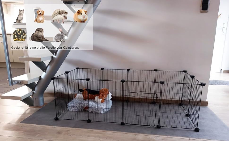 Металевий загін для кроликів LANGXUN, 12 шт. (120x60x38 см)