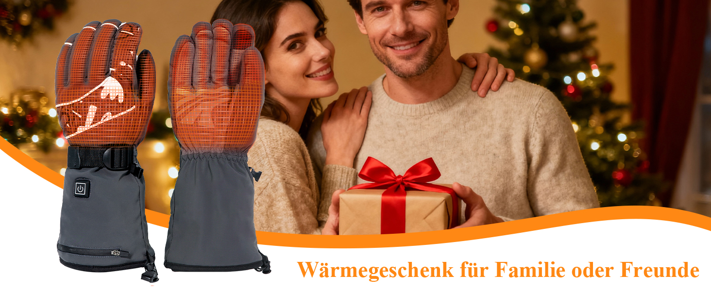 Нагріваючі рукавички Minthouz W13 з акумулятором 5V 5000mAh для чоловіків та жінок, з підтримкою сенсорного екрану та водонепроникним дизайном, для активного відпочинку