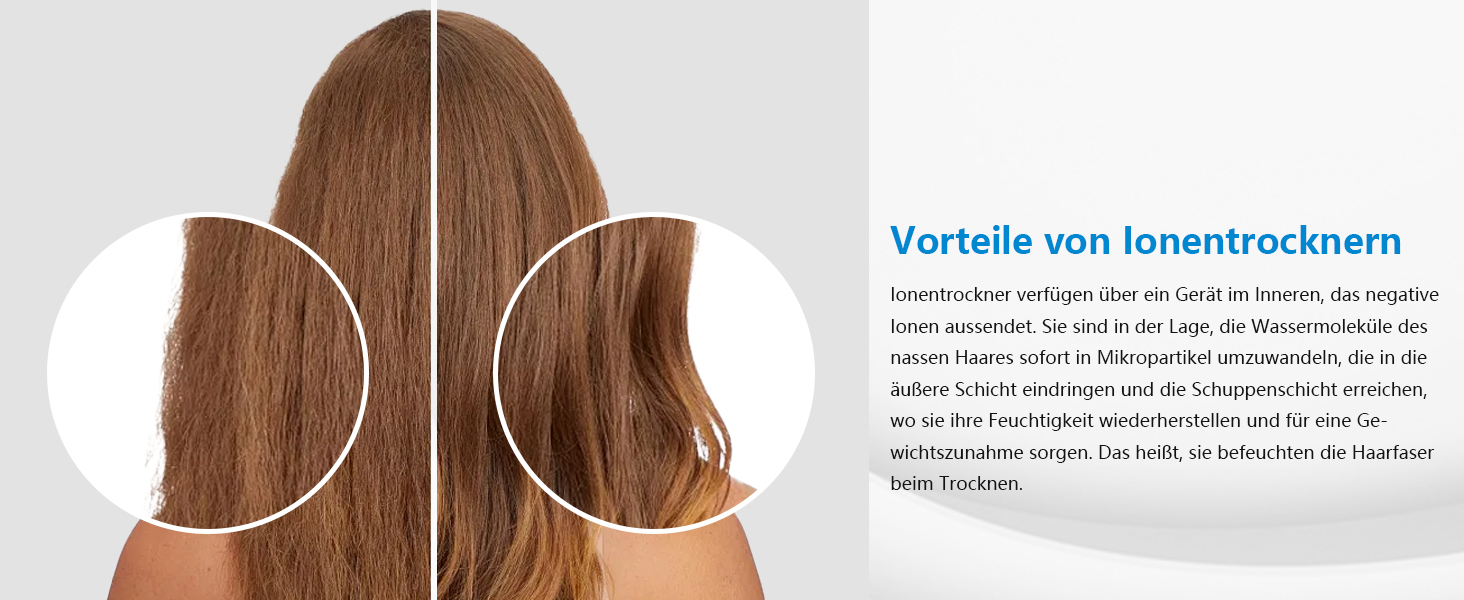 Фен Aigostar Monique 2400W з іонізацією, професійний, чорний, з насадкою-дифузором та аксесуарами