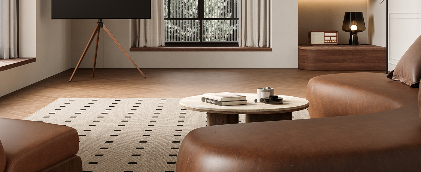 Підставка для телевізора FITUEYES 43-65 дюймів, настільна, регульована висота, чорна