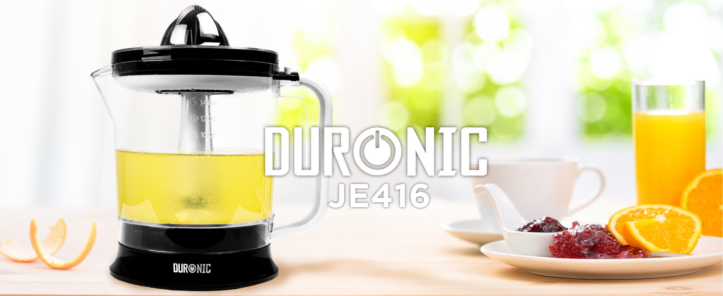 Електрична соковитискачка Duronic Saftpresse 600W, 400мл, з нержавіючої сталі, для цитрусових та інших фруктів