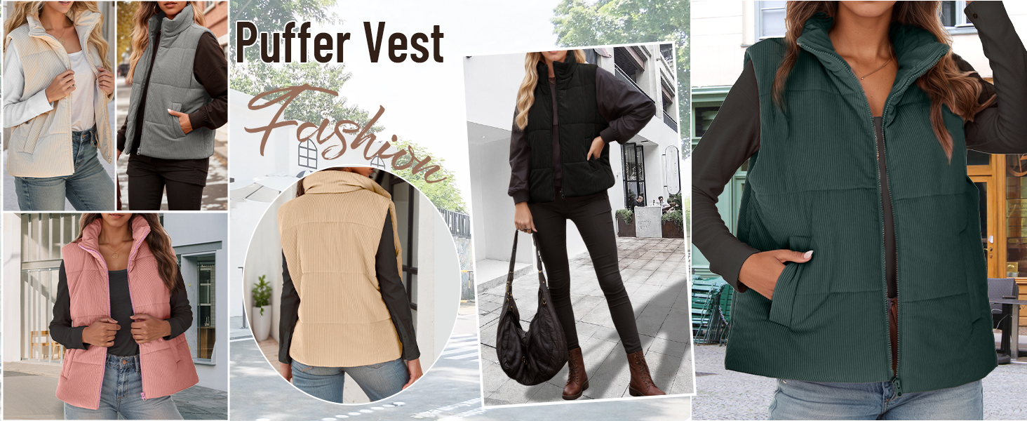 Жіноча тепла безрукавка FEOYA: коротка, з високим коміром, утеплена, рожевого кольору