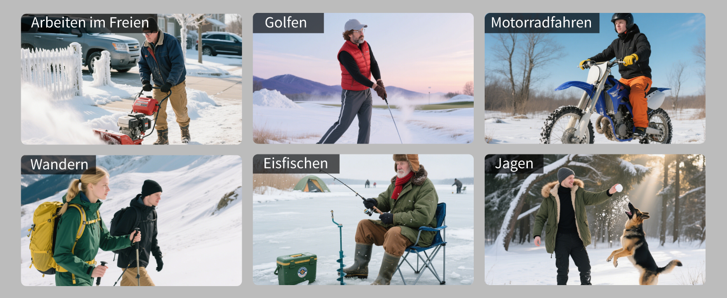 Обогревна жилетка Daen з акумулятором 10000 mAh, 3 рівня температури та 4 зони обігріву, для активного відпочинку та мотоциклів (S, чорний)