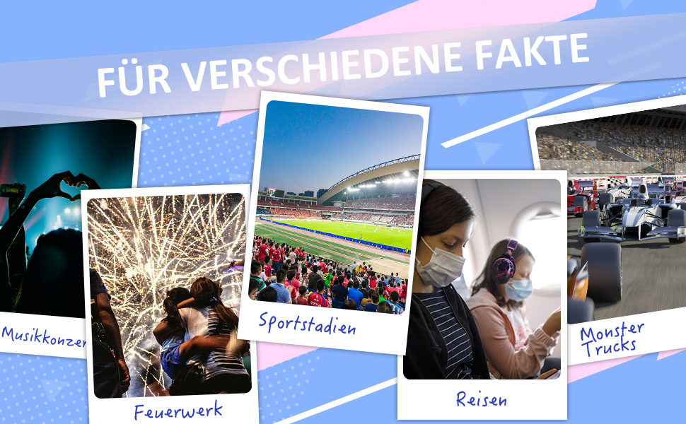 Навушники для дітей з аутизмом, шумопоглинаючі: захист від шуму, ідеально для феєрверків та концертів, SNR 28 dB