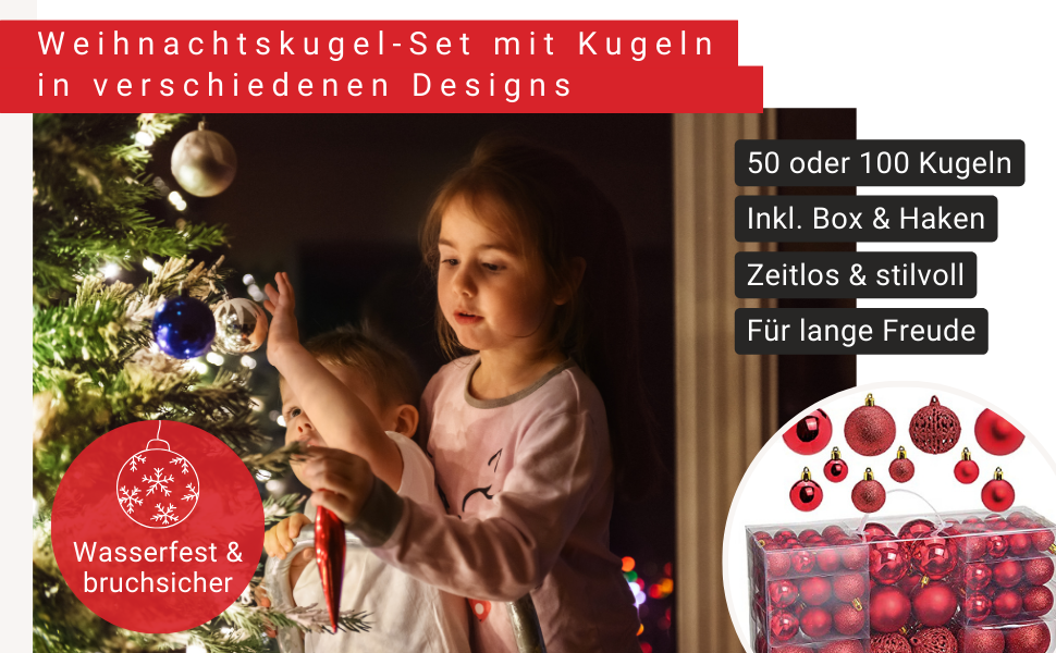 Набір ялинкових прикрас WOMA: бронзові кулі та 22 кольорів - 50 та 100 шт. Ялинкові кулі з пластику, декор для ялинки