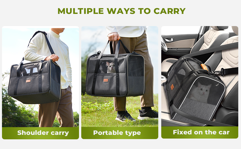 Morpilot Переноска для котів та собак, туристична, дихаюча, з підстаканником, для подорожей