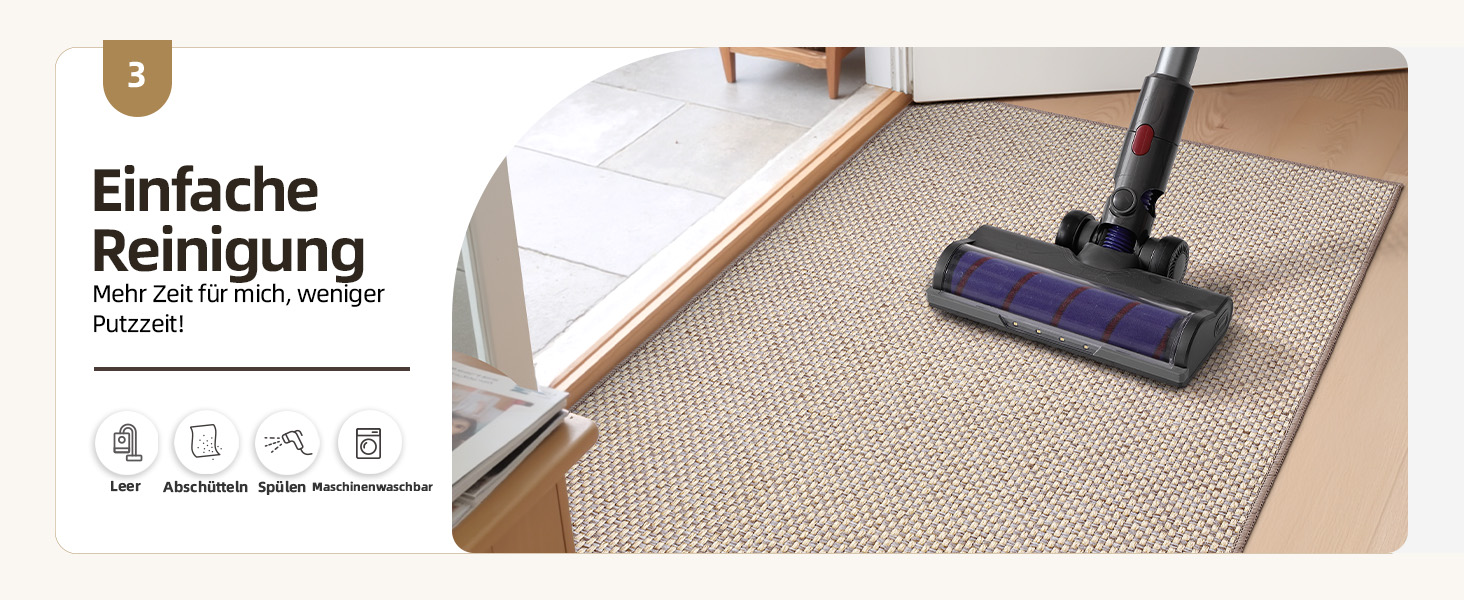 Килимок для дому COLOR&GEOMETRY Klein Schmutzfangmatte, 43x75 см, бежевий