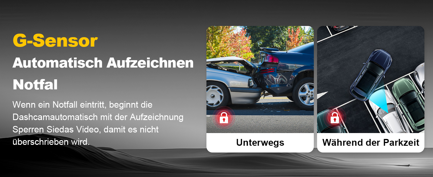 Автомобільний відеореєстратор 4K з GPS та 5GHz WiFi, передня та задня камери, 2.0