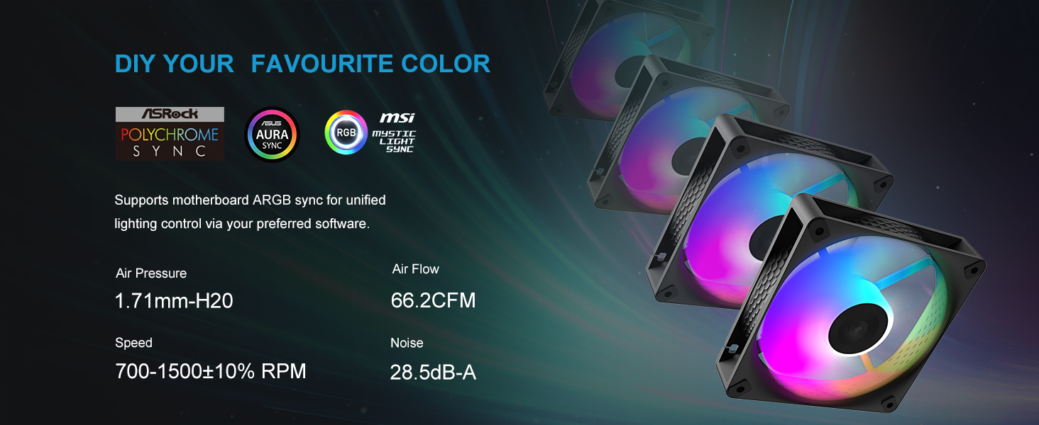 Ігровий корпус для ПК SAMA S50 Airflow, 4 ARGB PWM вентилятори, USB Type-C, Mesh-панель, чорний