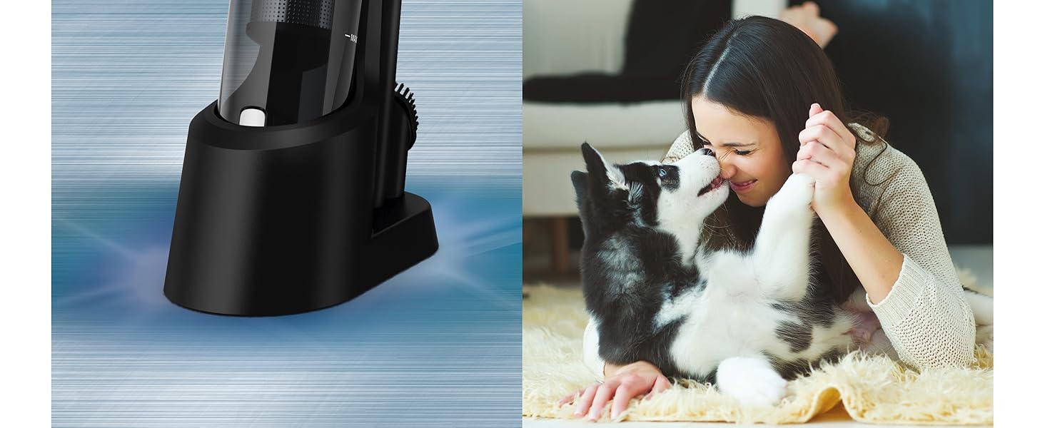 Ручний пилосос Rowenta X-Touch AC9736 бездротовий, чорний: компактний, легкий (0.6 кг), з насадкою для щілин та малою щіткою, потужний цифровий мотор, станція зарядки