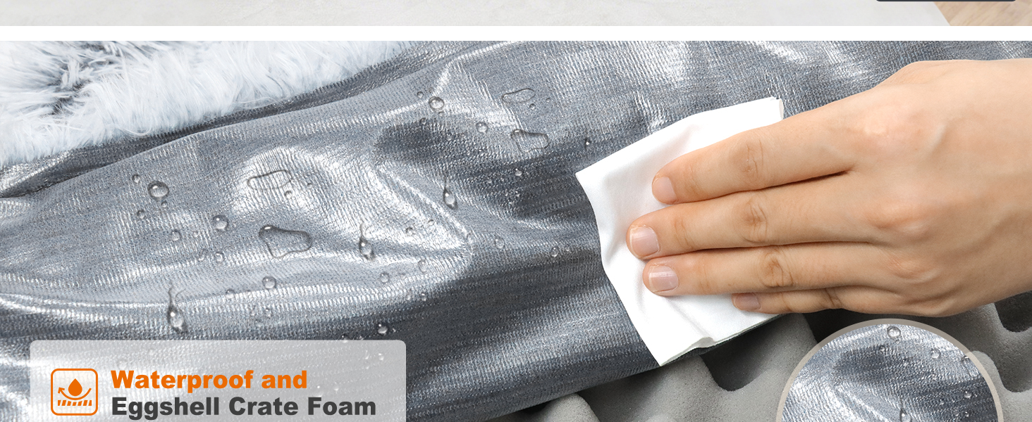 М'яке ліжко для собак MDDK, 75x50x8 см, сіре. Зручне, плюшеве, для собак середніх порід.