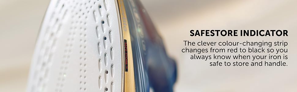 Праска Breville SuperSteam з парою: 2600 Вт, керамічна підошва, 190 г паровий удар, резервуар 300 мл, колір морської хвилі та полірована латунь [VIN413]