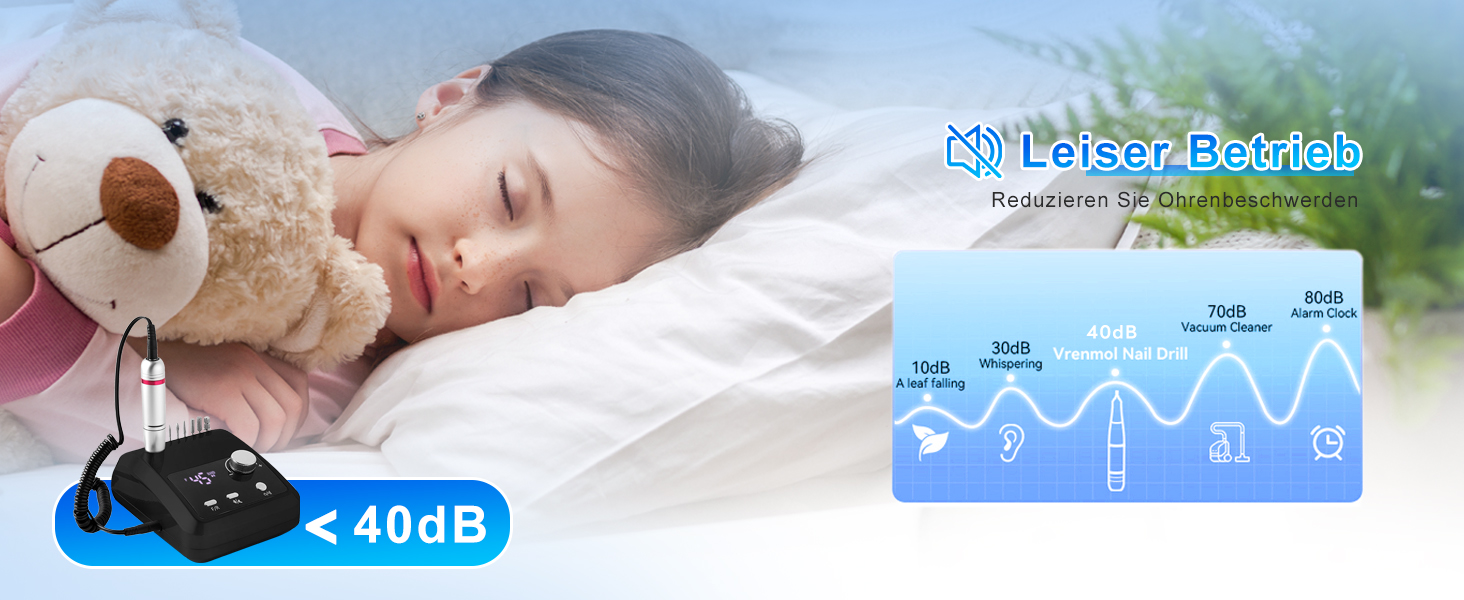 Електричний фрезер для нігтів CozyZen Professional: набір для манікюру та педикюру з LCD-дисплеєм, 45000 об/хв, для акрилу та гелю