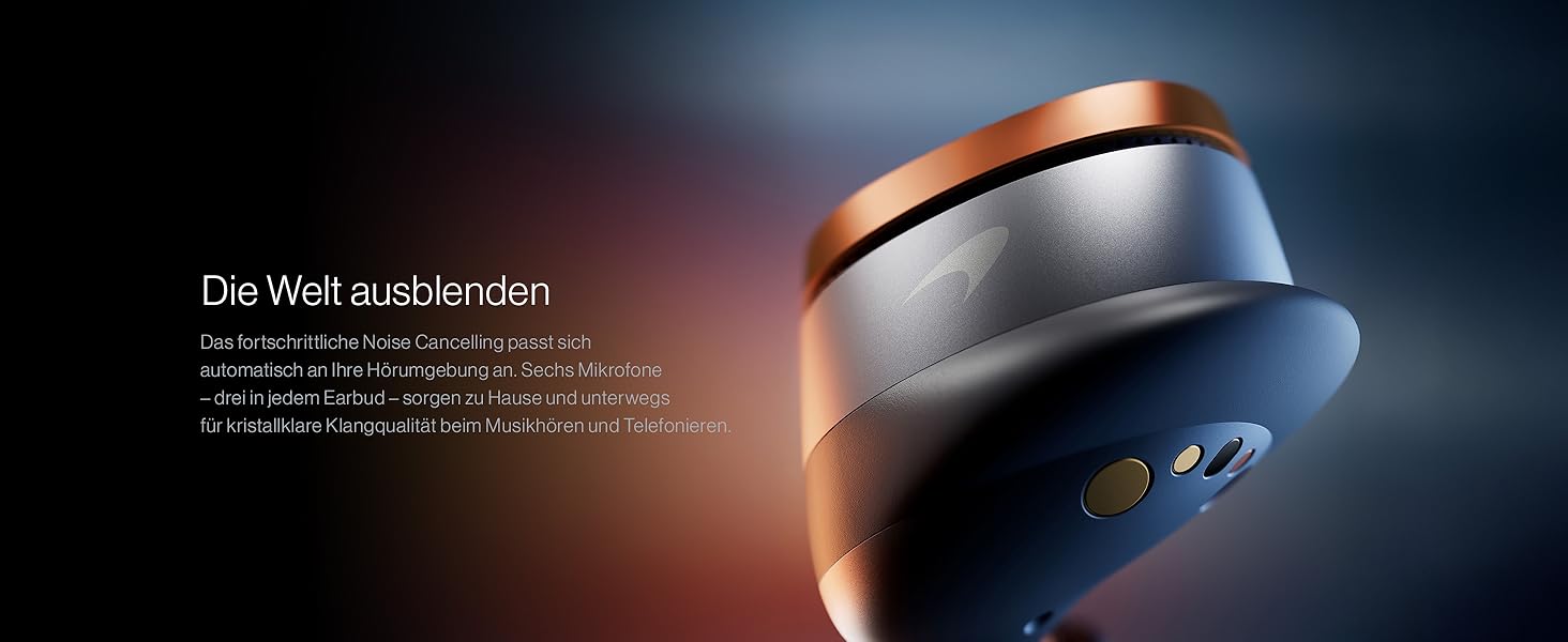 Навушники Bowers & Wilkins Px8 McLaren - бездротові, з активним шумозаглушенням, Bluetooth 5.0, 30 годин роботи, мікрофон