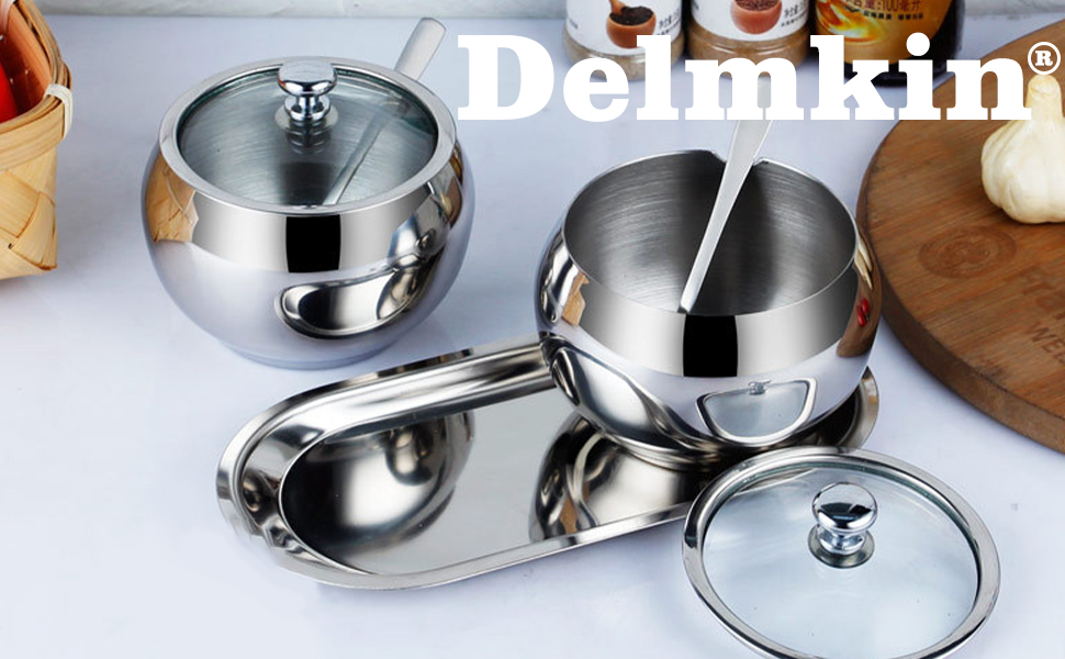 Контейнер для цукру з прозорою кришкою та ложкою, банку для спецій, солі, цукру, чаю, трав (нержавіюча сталь)