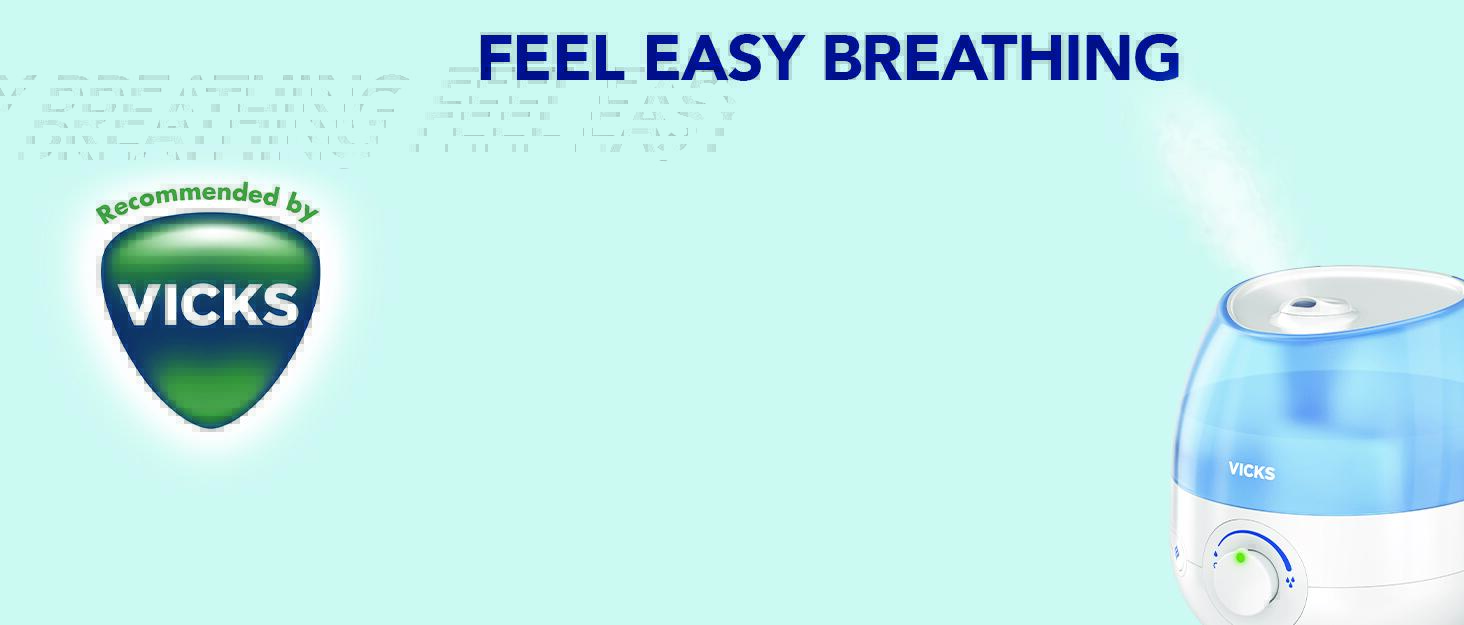 Зволожувач повітря Vicks Mini Cool Mist Ultraschall VUL525 (VP Lavender) - ультразвуковий, компактний, для сну, від кашлю та застуди