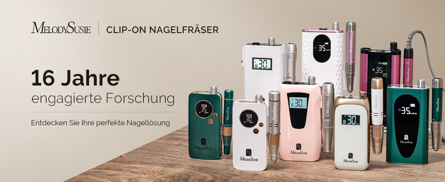 Електрична фрезер для нігтів MelodySusie SC320F – професійний бездротовий апарат для манікюру, 30000 обертів, для акрилу, гелю, полірування та видалення, набір для салону та дому (білий/золотий)