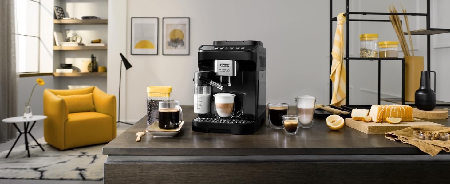 Кавомашина De'Longhi Magnifica Evo ECAM 292.81.B з LatteCrema, 7 програм, срібна