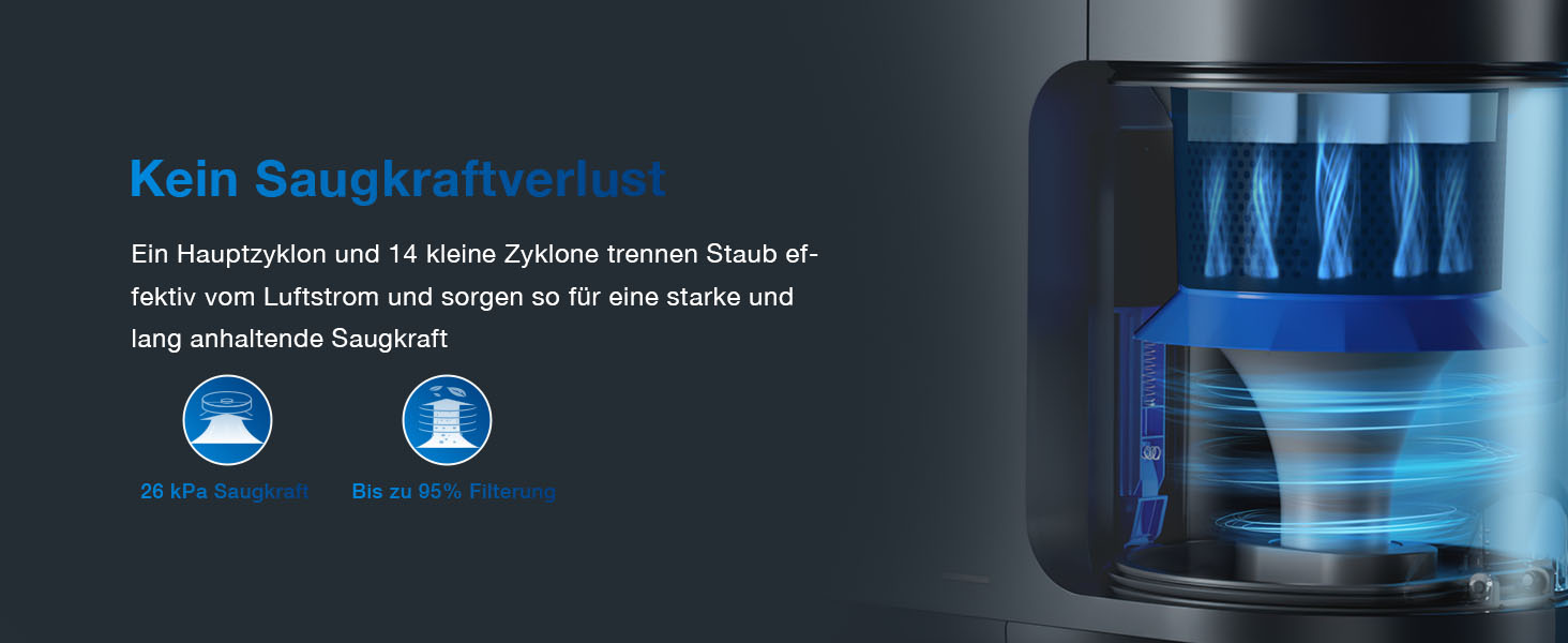 Робот-пилосос ECOVACS DEEBOT N20 Pro Plus: потужність 8000Pa, функція миття, бездротова станція PureCyclone, захист від заплутування волосся, до 300 хвилин роботи, білий/чорний