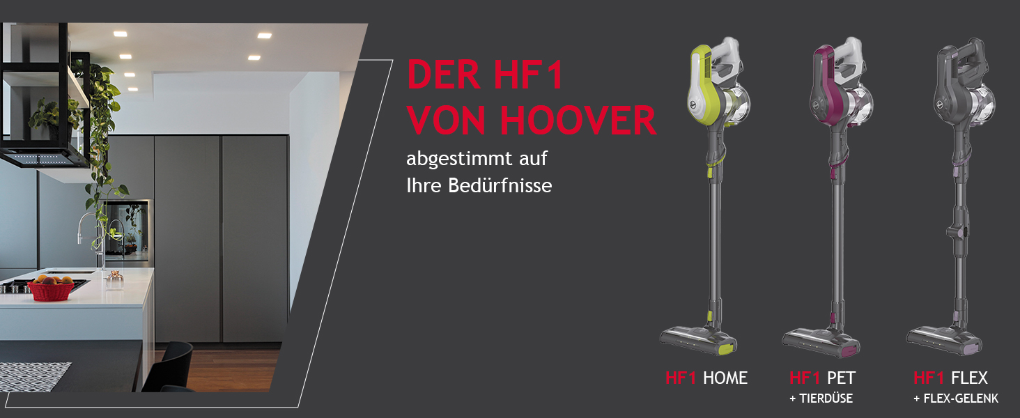 Бездротовий акумуляторний пилосос Hoover Home HF110H для дому - без мішка, LED-підсвічування, XL-контейнер, для площі до 120 м²