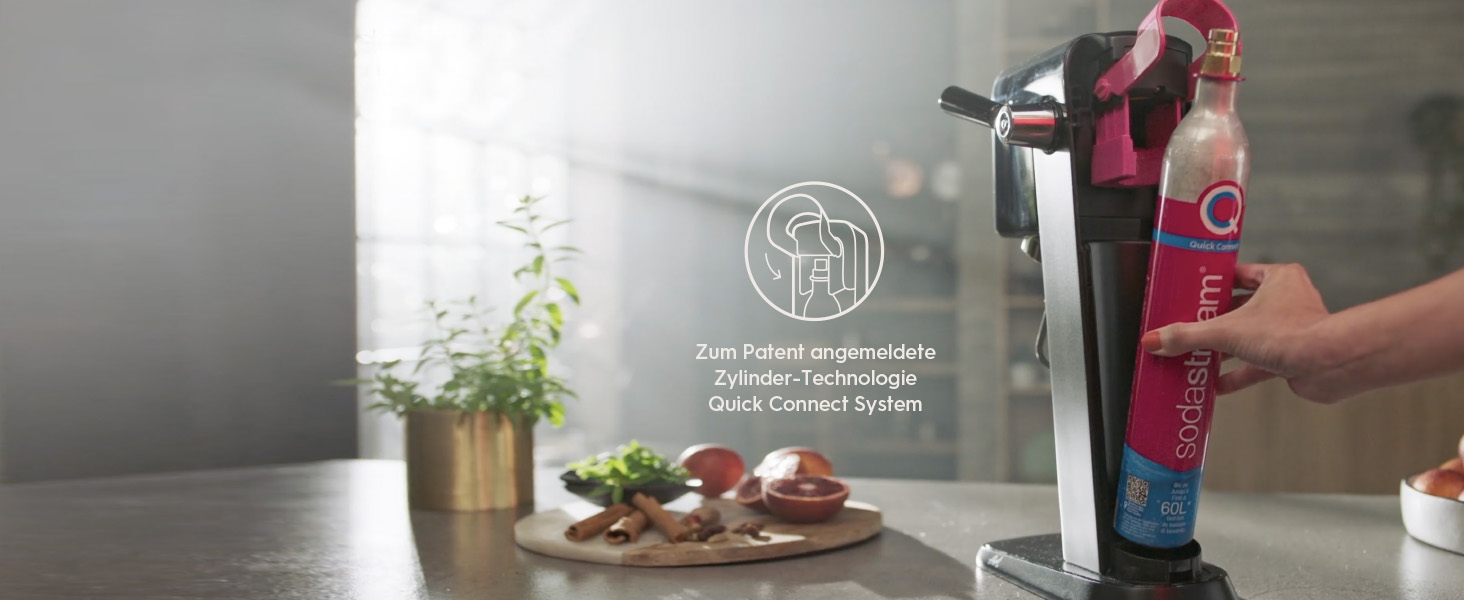 SodaStream газова вода ART з балоном CO2 та 1л пластикової пляшки, придатна для миття в посудомийній машині, білий, 44 см