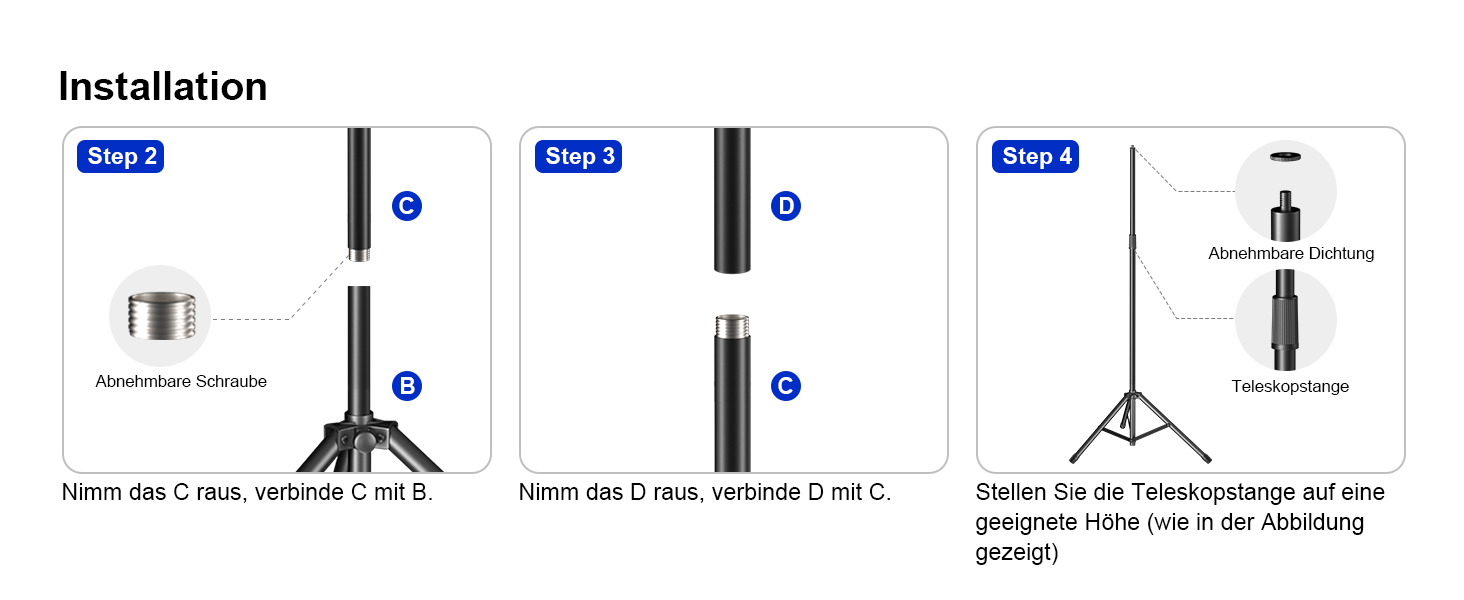 Підставка для мікрофона Aokeo з регульованою стійкою, чохол, тримач для планшету, для співу та запису голосу