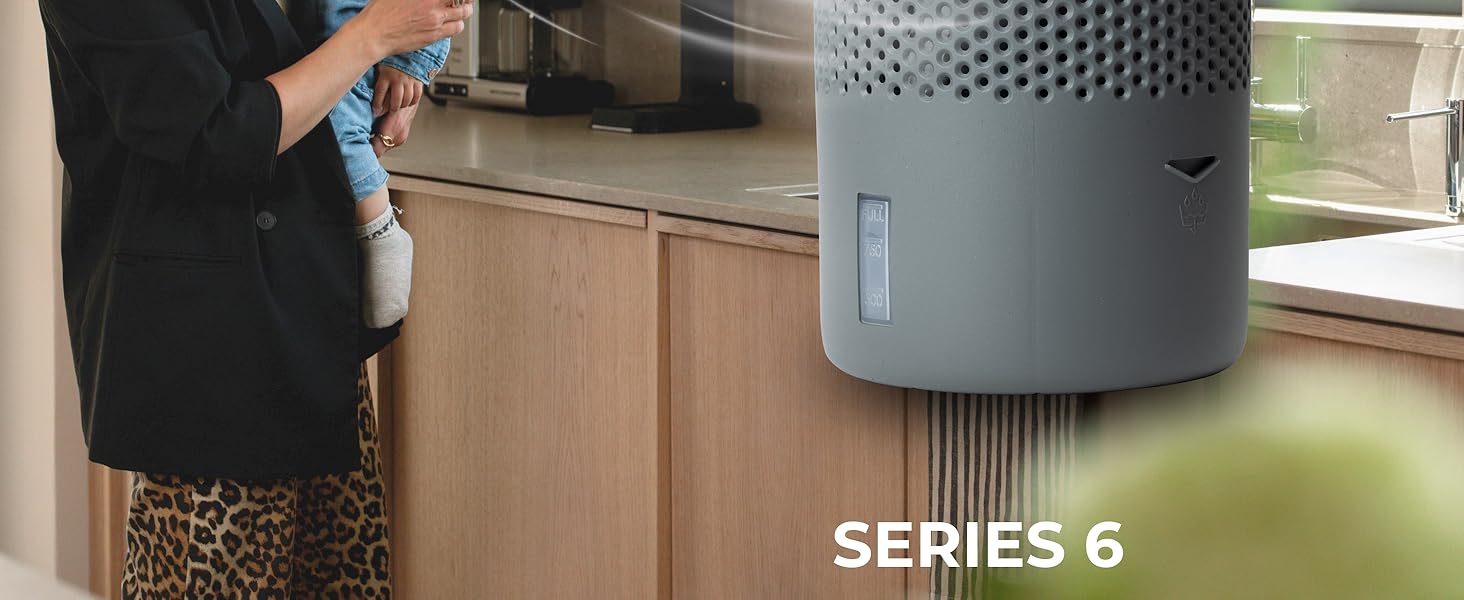 Безструменевий осушувач повітря AbsoDry до 25 м² - з поповнюваним пакетом - з переробленого пластику - для вітальні, ванної кімнати, підвалу - осушувач для квартири