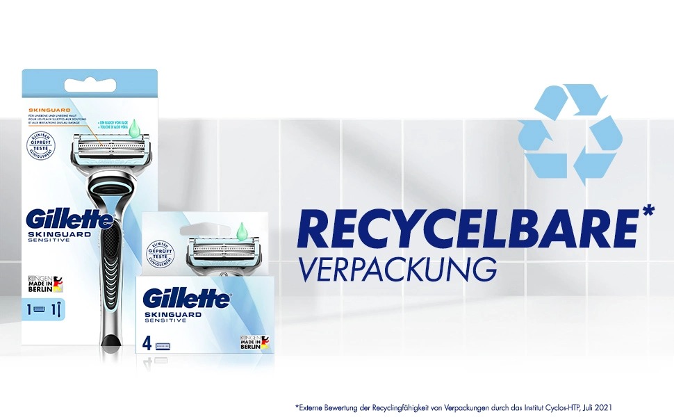 Смінні касети для бритви Gillette SkinGuard Sensitive для чутливої шкіри, 11 шт, білий