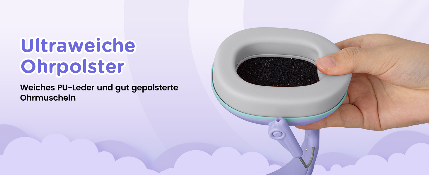 Навушники шумозаглушення для дітей Link Dream, SNR 30dB, 3-16 років, блакитний/фіолетовий (1 шт.)