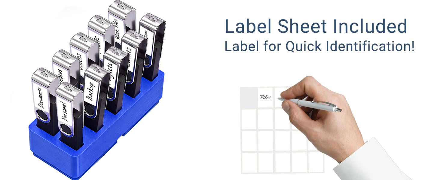 Органайзер для USB-накопичувачів TATMOHIK: сумка для 10 USB-флеш-накопичувачів, аксесуари для зберігання