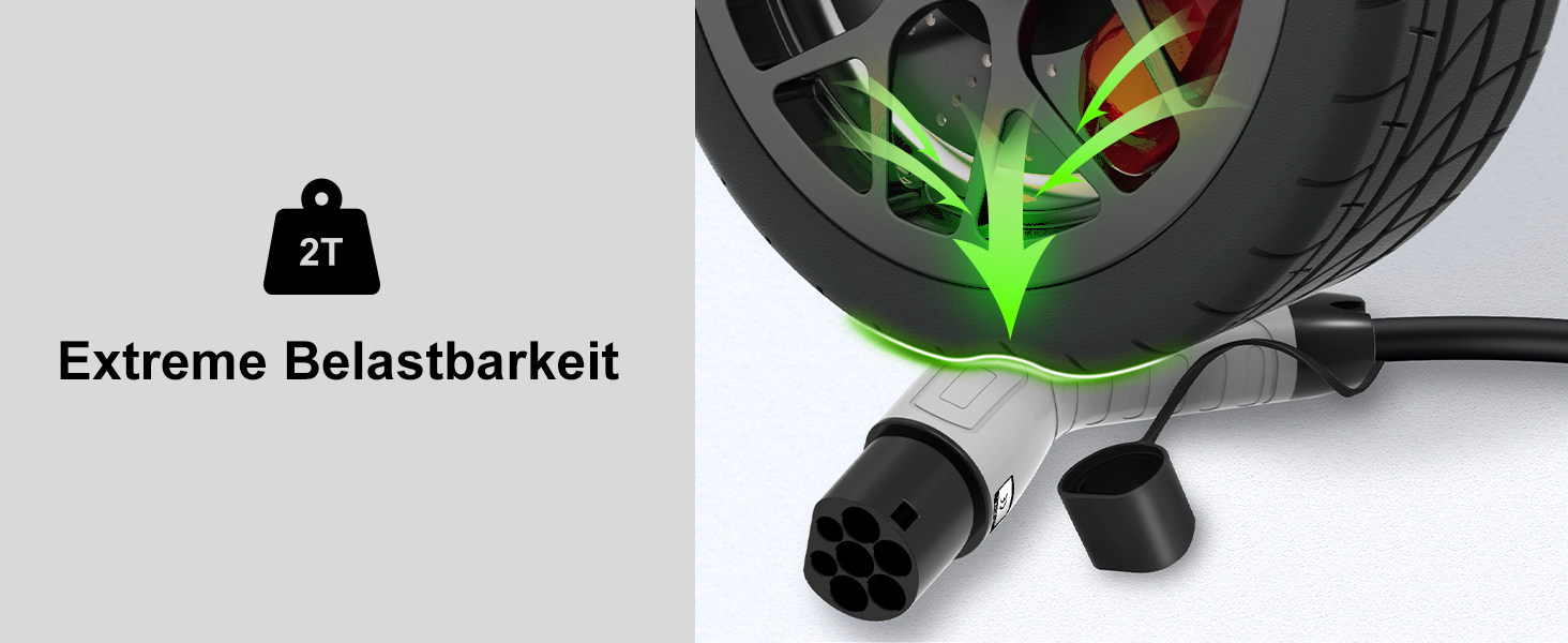 Кабель для зарядки електромобіля Type 2 (22kW, 32A, 5M) з варіатором напруги 3-фазний, з сумкою, для Tesla, e-Golf, ID.3, i3 (TÜV/CE/IP65)