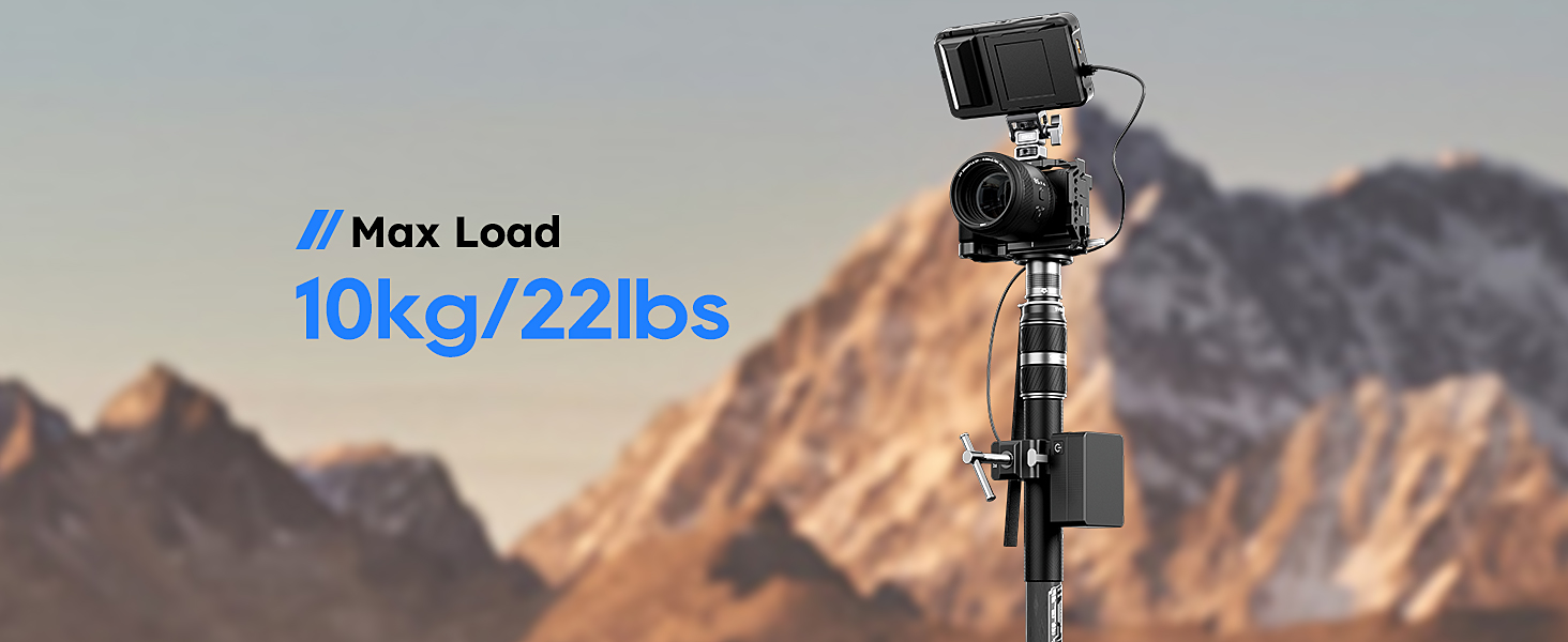SIRUI Монопод з вуглецевого волокна з системою швидкого кріплення | 165см, професійний, 3-в-1, вантажопідйомність 10кг, для DSLR та відео (SVM-145P)