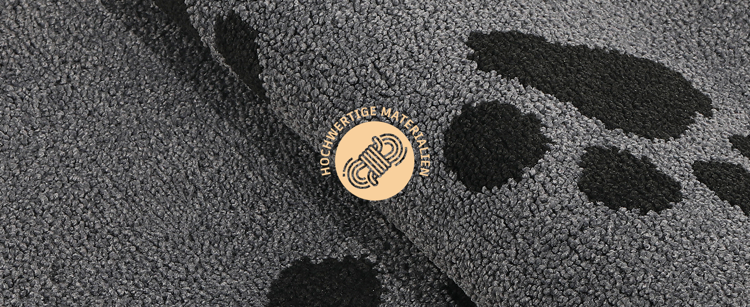 Килимок вхідний Mibao 60 x 90 см, протибрудною та протиковзаючий килим для входу та задніх дверей, що миється в машині, м'який килимок для лап та взуття, сірий