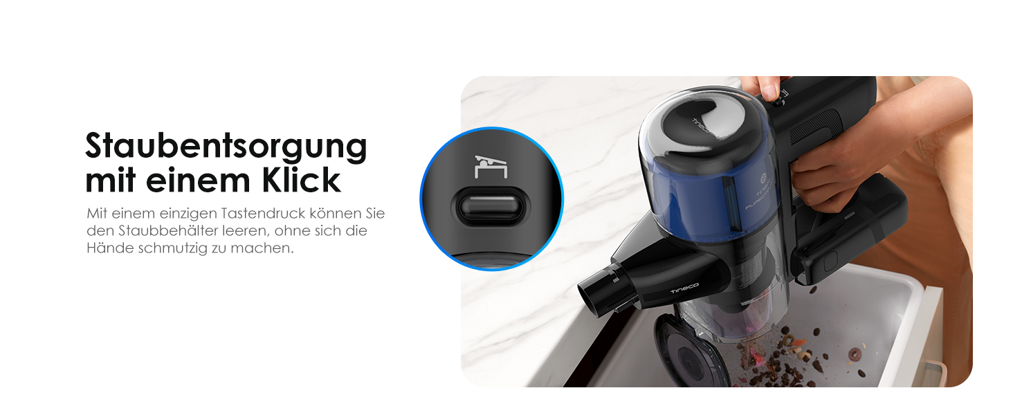 Бездротовий пилосос Tineco Pure ONE S30: 150AW, до 65 хв роботи, ZeroTangle-щітка, LED-підсвітка, для твердих поверхонь