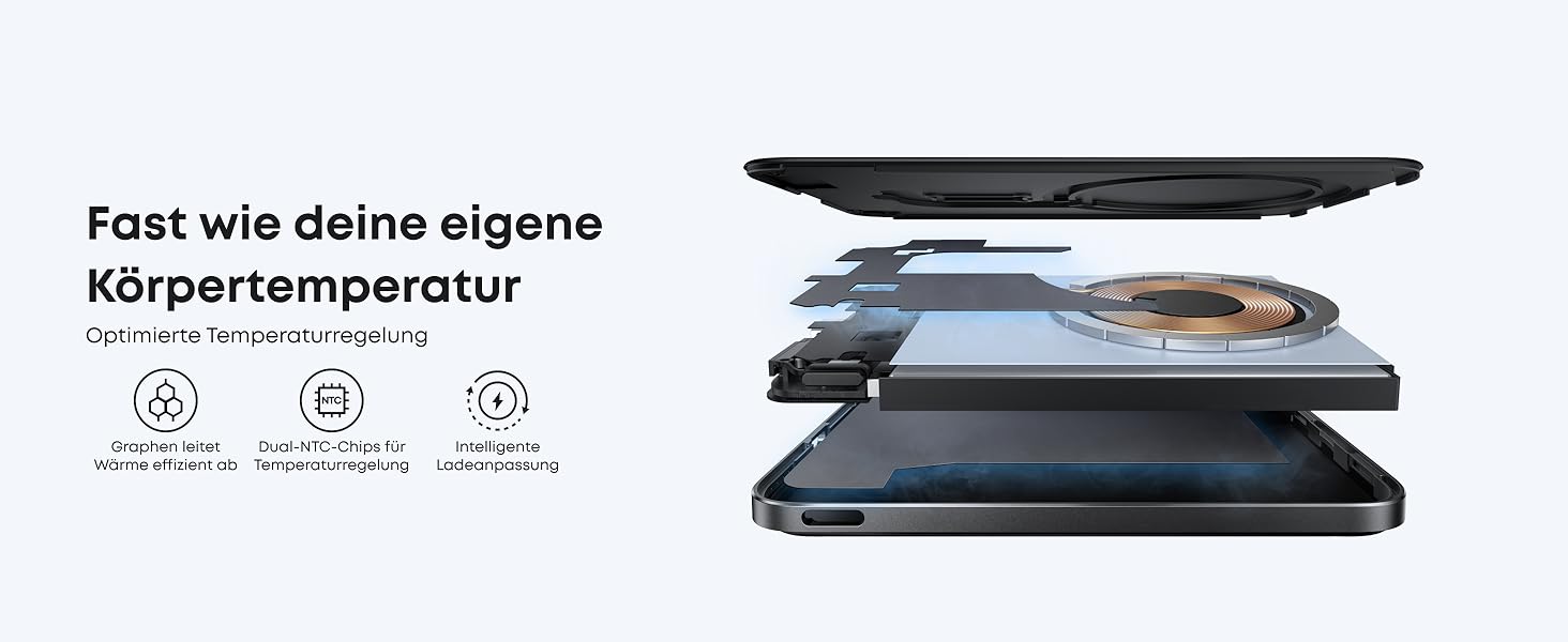 Powerbank Anker Nano: 5000mAh, Qi2, 15W, MagSafe, чорний