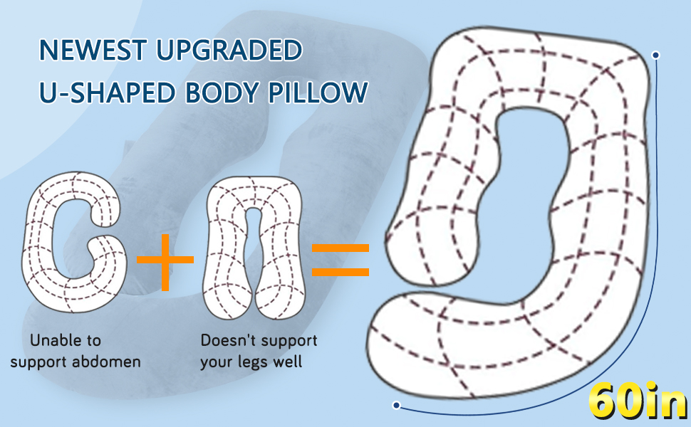 Подушка для вагітних AS AWESLING U-подібної форми, повного тіла, для годування, підтримки, знімний чохол (зелений, з піною з пам'яті)