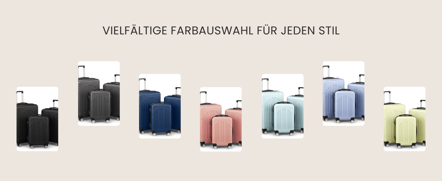 Набір валіз LALAHO 3 шт. з твердим корпусом, великий дорожній набір, валізи з колесами, ABS+PC, ручна поклажа, набір з 3 валіз, м'ятно-зелений колір