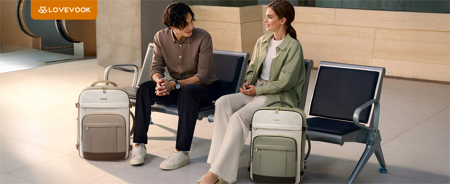LOVEVOOK Рюкзак ручної поклажі, 40L, для ноутбука 17