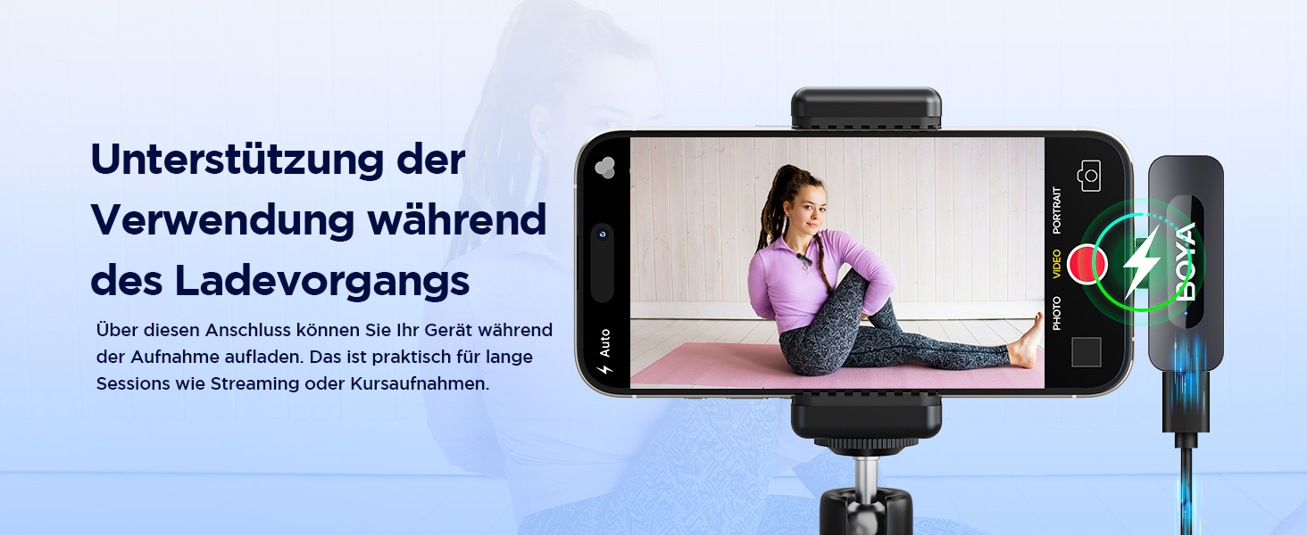 Мікрофон BOYA BY-V10 USB-C: Бездротовий мініатюрний мікрофон з шумозаглушенням для Android, смартфонів, ноутбуків, YouTube, подкастів, Facebook, Vlogging