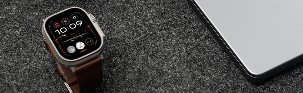 Килимок для столу Nordik Große Filz, антрацит, 89x43 см - повне покриття, під клавіатуру та мишу, захист поверхні для офісу