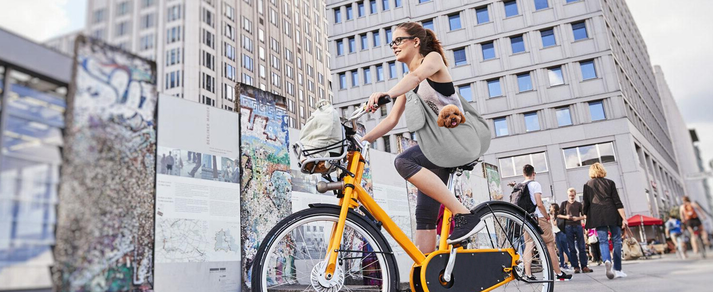 Сумка-переноска для собак SlowTon, сіра, M (2,7-5,4 кг)