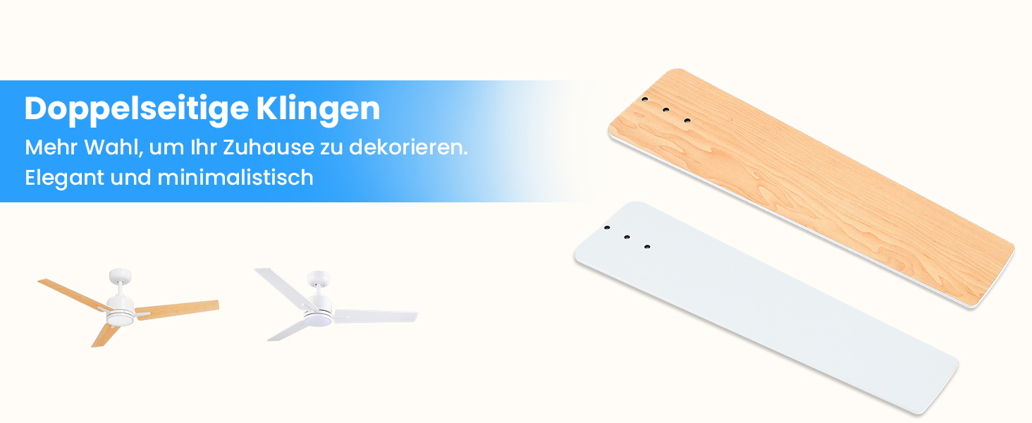 Deckenventilлятор Newday з підсвіткою та пультом керування, 122 см, дерев'яний, з DC мотором, для спальні/вітальні