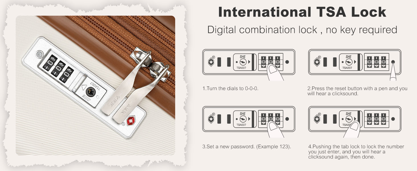 Набір валіз KONO: 3 шт. (55/65/75 см) з TSA-замком, розширювані, легкі, з 4 колесами